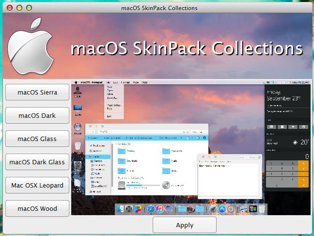 Mac os x el capitan skinpack for windows 10
